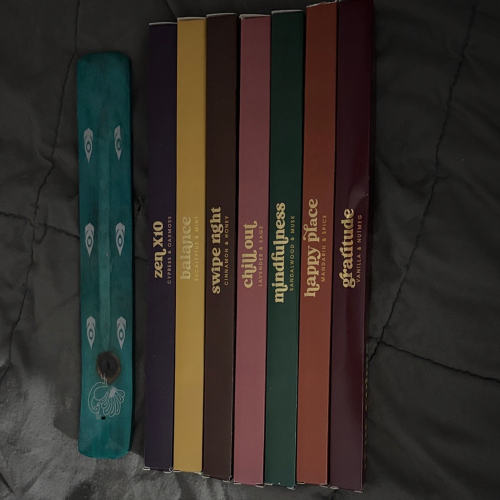 Colorful Incense Stick Set with Holder